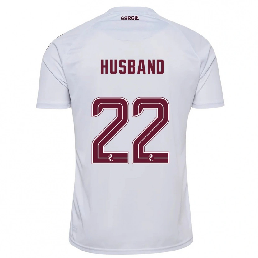 Danxen Homem Camisola Jessica Husband #22 Branco Vinho Alternativa 2025/26 Camisa