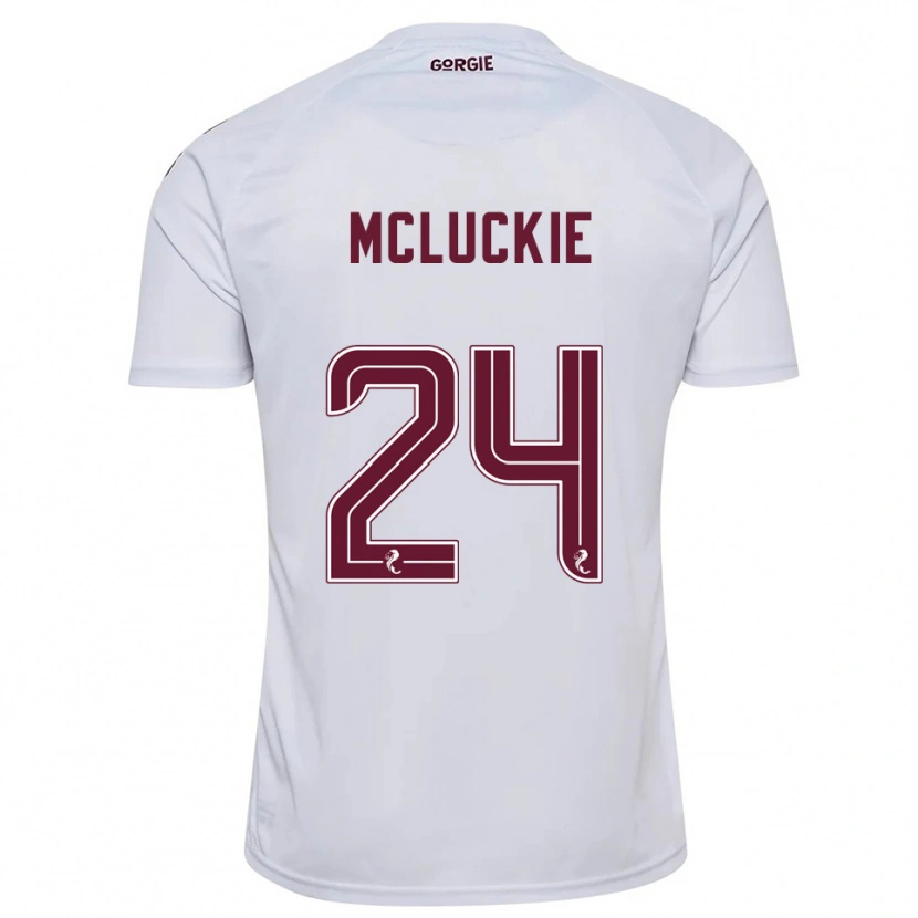 Danxen Homem Camisola Bobby Mcluckie #24 Branco Vinho Alternativa 2025/26 Camisa