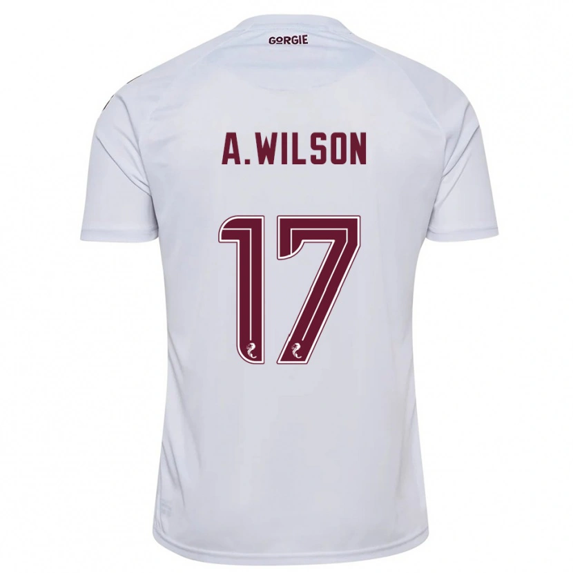 Danxen Homem Camisola Alfie Wilson #17 Branco Vinho Alternativa 2025/26 Camisa