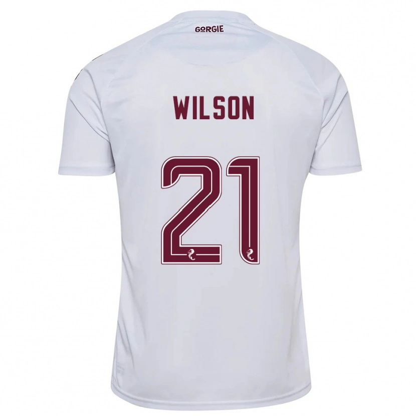 Danxen Homem Camisola James Wilson #21 Branco Vinho Alternativa 2025/26 Camisa