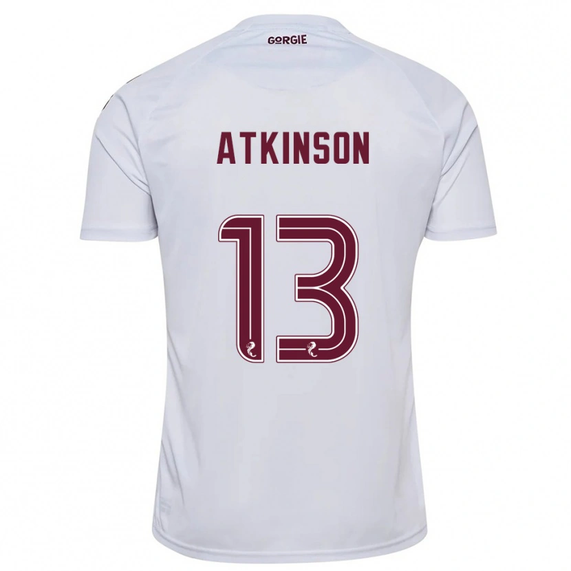 Danxen Homem Camisola Nathaniel Atkinson #13 Branco Vinho Alternativa 2025/26 Camisa