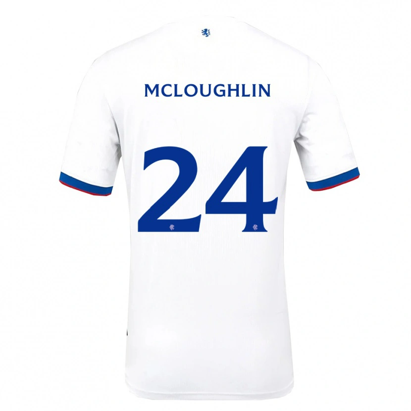 Danxen Homem Camisola Olivia Mcloughlin #24 Branco Vermelho Azul Alternativa 2025/26 Camisa