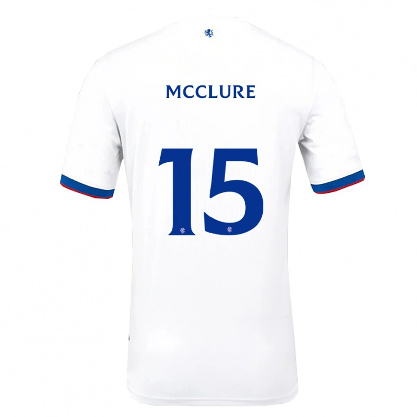 Danxen Homem Camisola Blaine Mcclure #15 Branco Vermelho Azul Alternativa 2025/26 Camisa