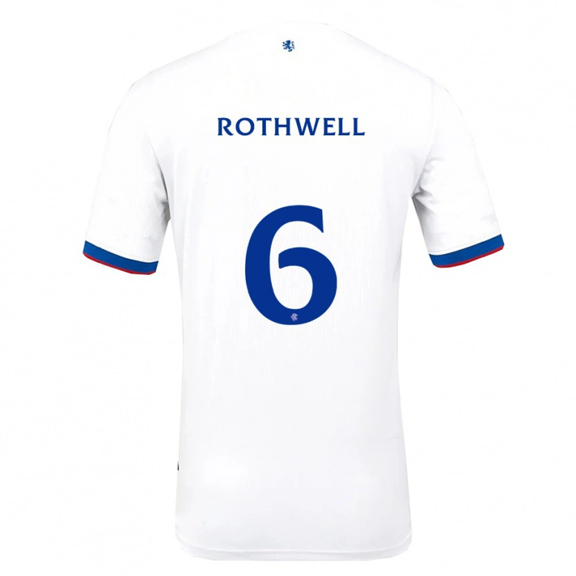 Danxen Homem Camisola Joe Rothwell #6 Branco Vermelho Azul Alternativa 2025/26 Camisa