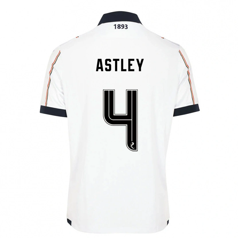 Danxen Homem Camisola Ryan Astley #4 Branco Azul Marinho Vermelho Alternativa 2025/26 Camisa