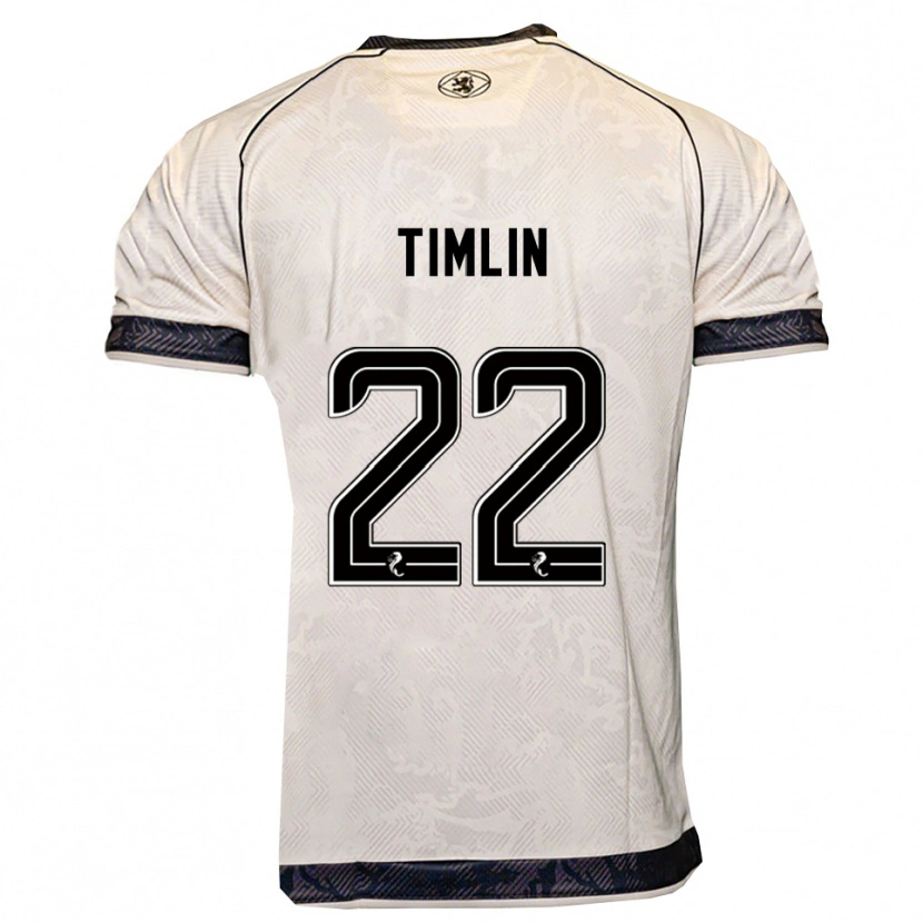Danxen Homem Camisola Sophie Timlin #22 Branco Preto Alternativa 2025/26 Camisa