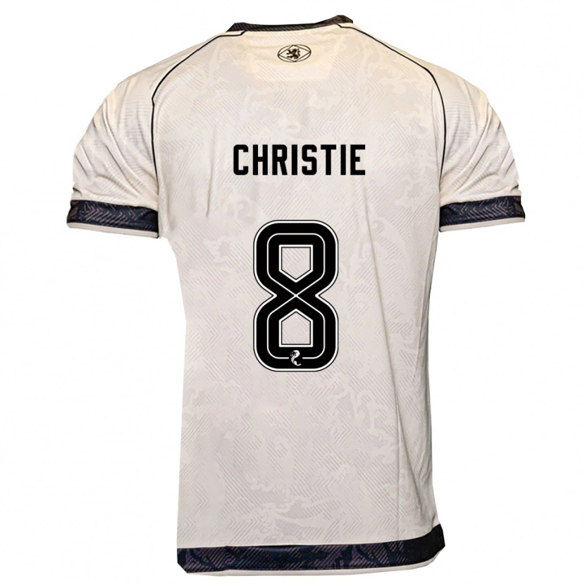 Danxen Homem Camisola Summer Christie #8 Branco Preto Alternativa 2025/26 Camisa