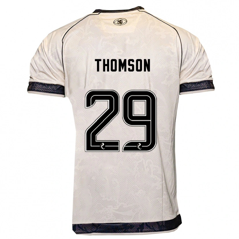 Danxen Homem Camisola Miller Thomson #29 Branco Preto Alternativa 2025/26 Camisa