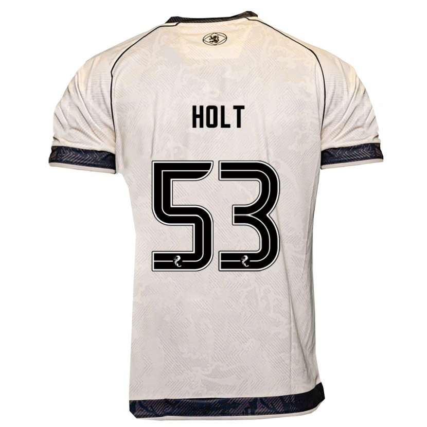 Danxen Homem Camisola Josh Holt #53 Branco Preto Alternativa 2025/26 Camisa