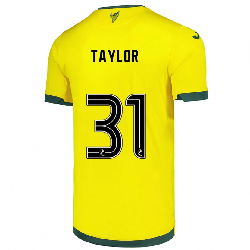 Danxen Homem Camisola Linzi Taylor #31 Amarelo Verde Alternativa 2025/26 Camisa