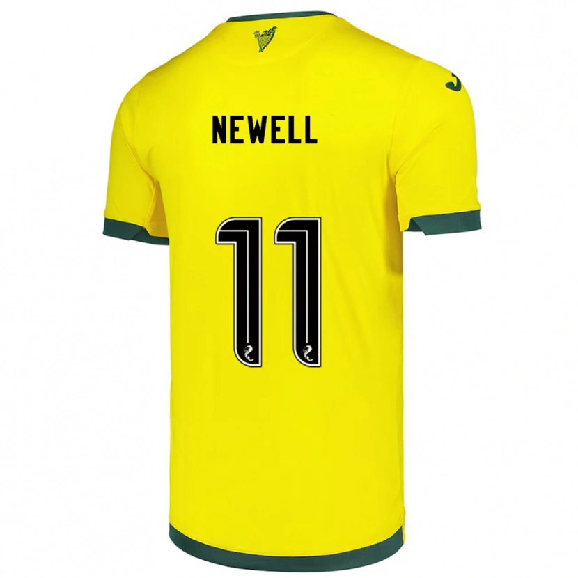Danxen Homem Camisola Joe Newell #11 Amarelo Verde Alternativa 2025/26 Camisa