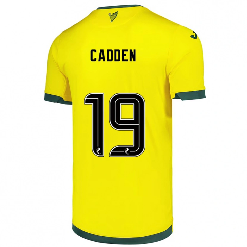 Danxen Homem Camisola Nicky Cadden #19 Amarelo Verde Alternativa 2025/26 Camisa