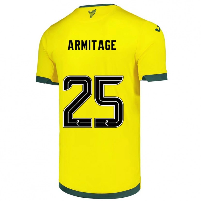 Danxen Homem Camisola Rowena Armitage #25 Amarelo Verde Alternativa 2025/26 Camisa
