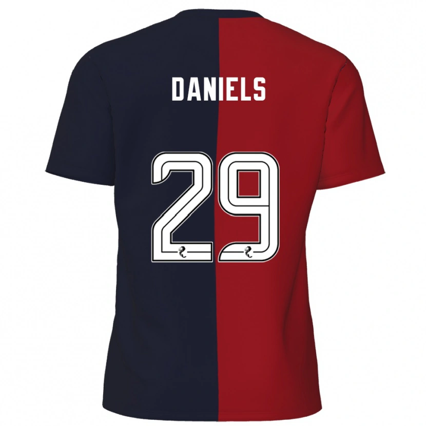 Danxen Homem Camisola Djenairo Daniels #29 Vermelho Azul Marinho Alternativa 2025/26 Camisa