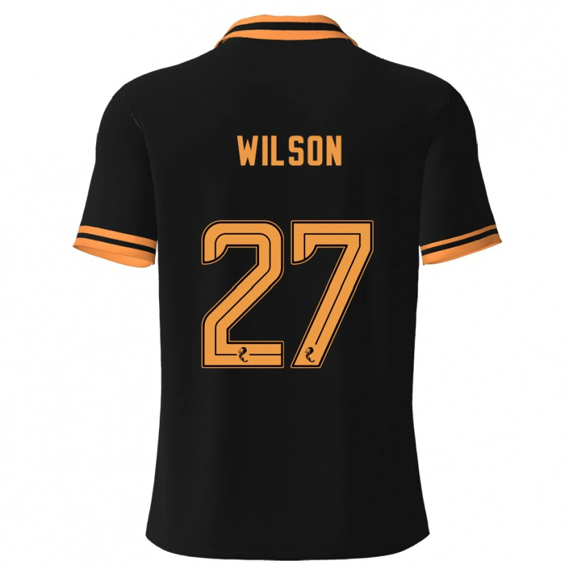 Danxen Homem Camisola Danny Wilson #27 Preto Amarelo Alternativa 2025/26 Camisa