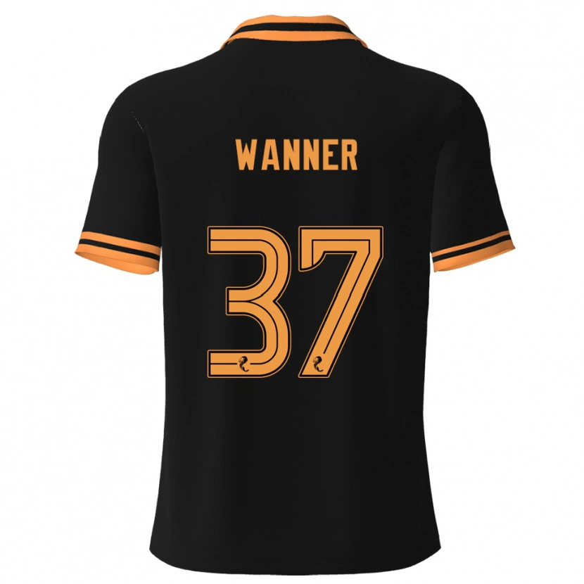 Danxen Homem Camisola Jannik Wanner #37 Preto Amarelo Alternativa 2025/26 Camisa