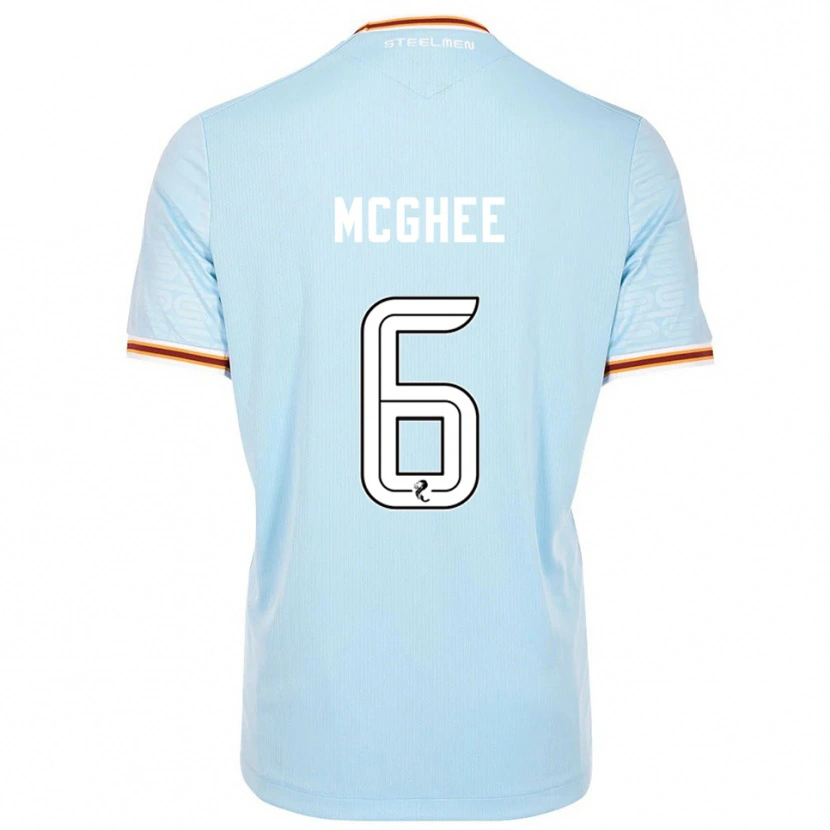 Danxen Homem Camisola Jordan Mcghee #6 Azul Celeste Alternativa 2025/26 Camisa
