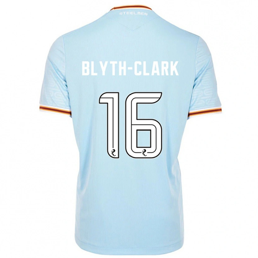 Danxen Homem Camisola Mason Blyth-Clark #16 Azul Celeste Alternativa 2025/26 Camisa
