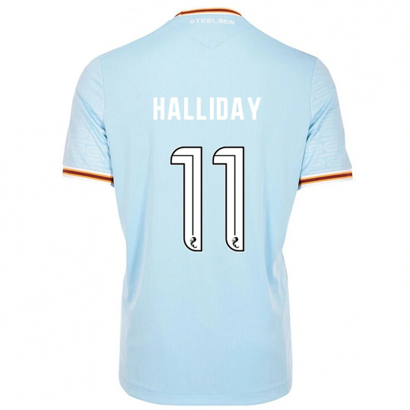 Danxen Homem Camisola Andy Halliday #11 Azul Celeste Alternativa 2025/26 Camisa