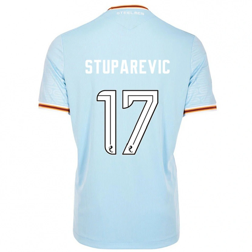 Danxen Homem Camisola Filip Stuparevic #17 Azul Celeste Alternativa 2025/26 Camisa