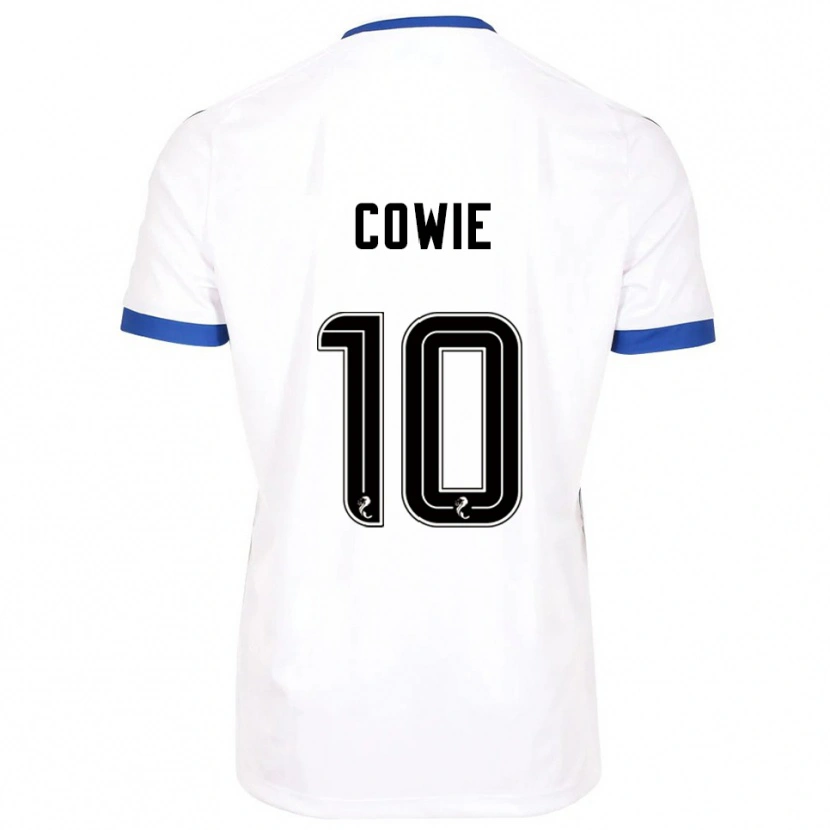 Danxen Homem Camisola Ellie-May Cowie #10 Branco Azul Alternativa 2025/26 Camisa
