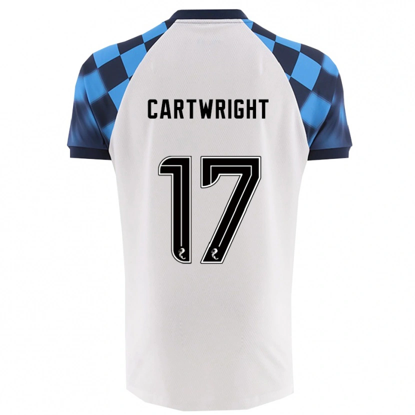 Danxen Homem Camisola Henry Cartwright #17 Branco Azul Celeste Alternativa 2025/26 Camisa