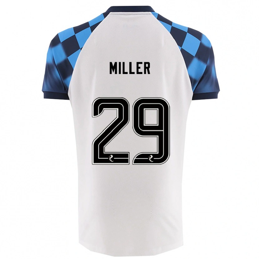 Danxen Homem Camisola Calvin Miller #29 Branco Azul Celeste Alternativa 2025/26 Camisa