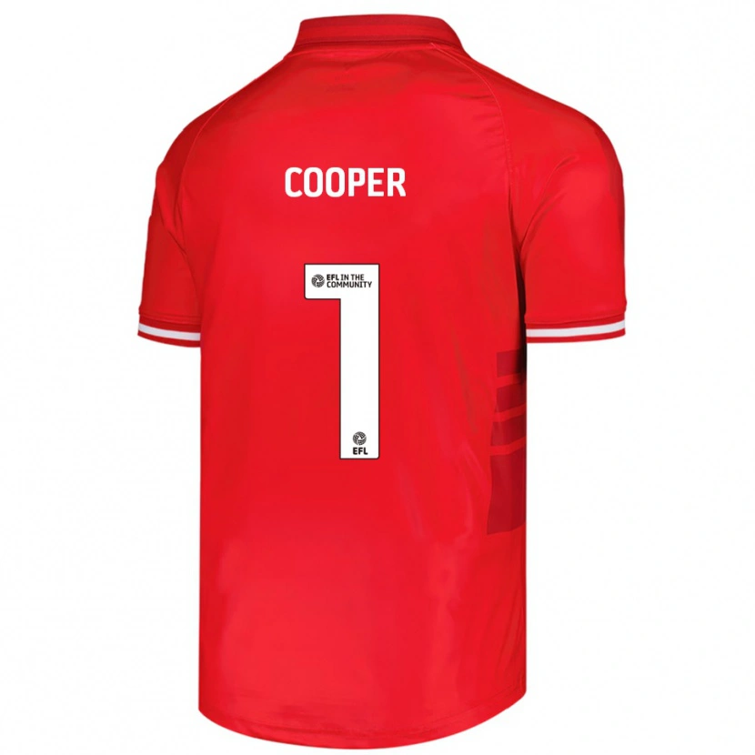 Danxen Mulher Camisola Murphy Cooper #1 Vermelho Branco Principal 2025/26 Camisa