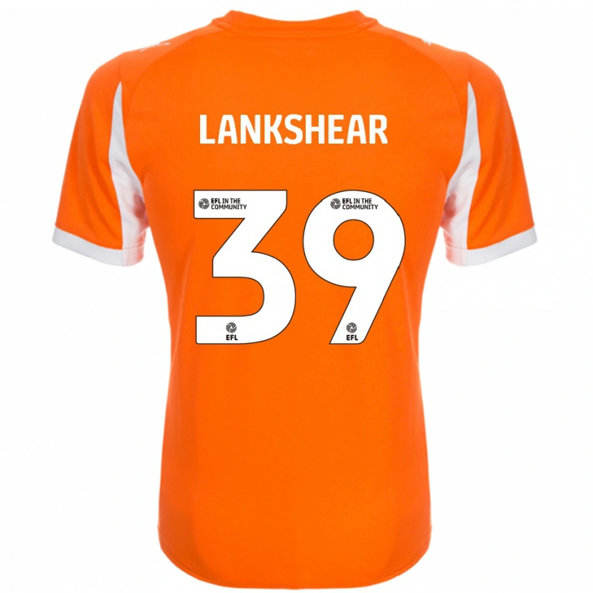 Danxen Mulher Camisola Alex Lankshear #39 Laranja Branco Principal 2025/26 Camisa