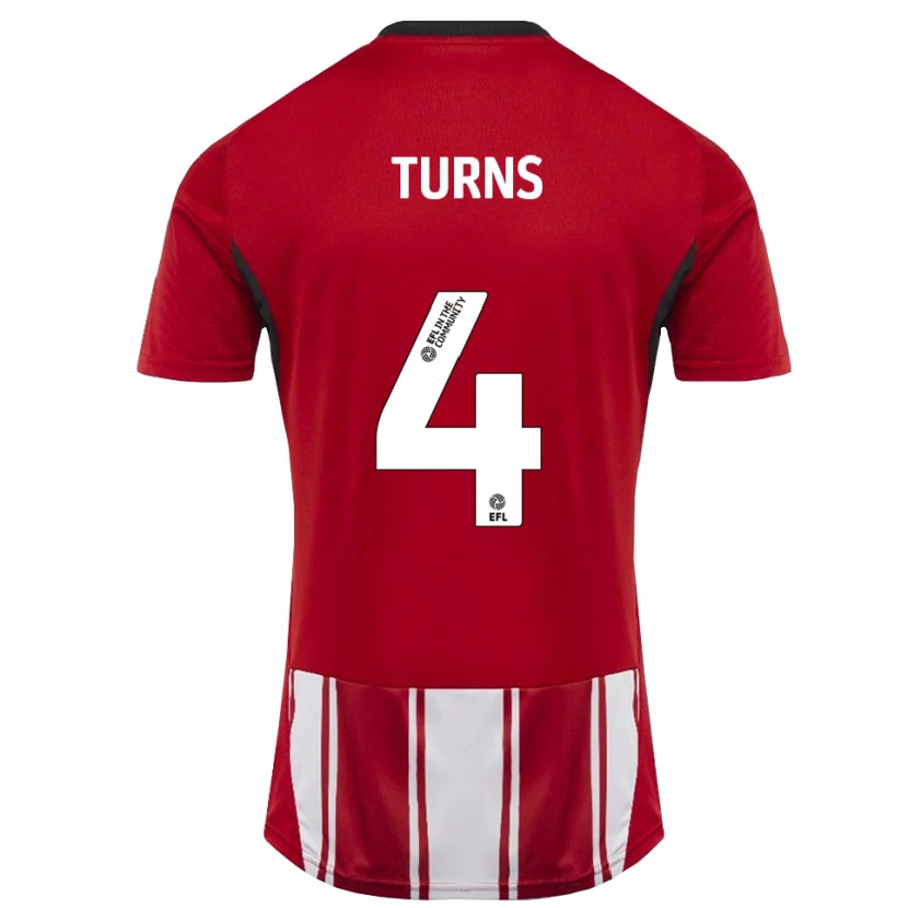 Danxen Mulher Camisola Ed Turns #4 Vermelho Branco Preto Principal 2025/26 Camisa