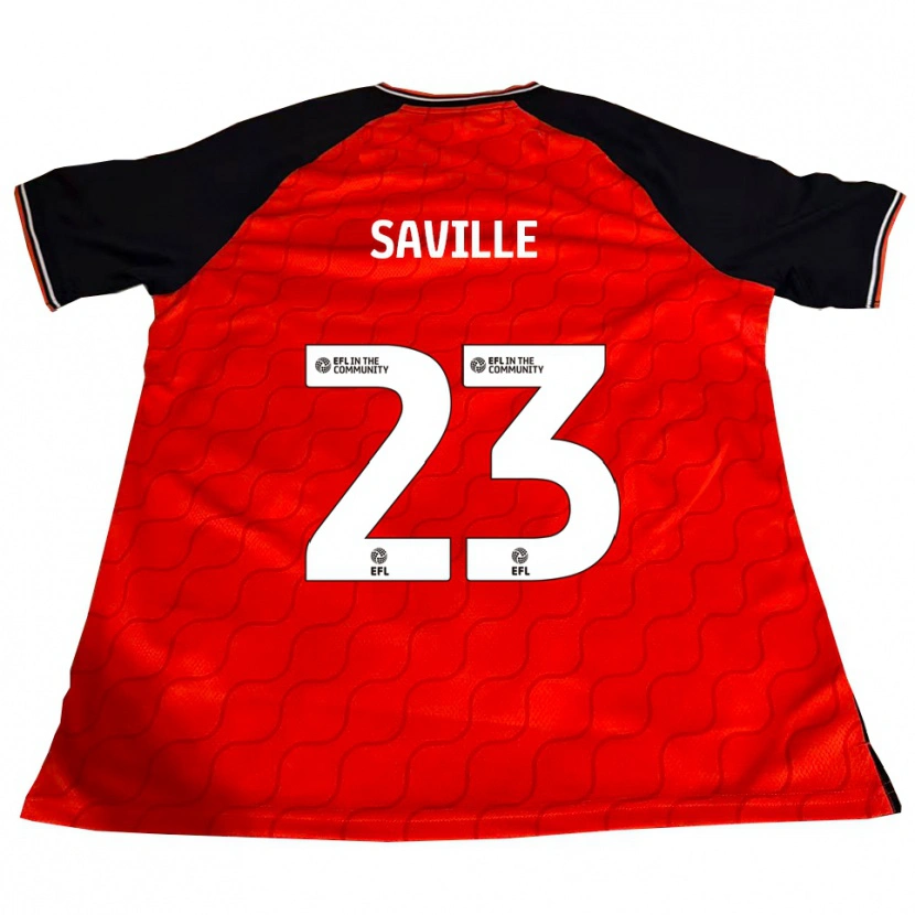 Danxen Mulher Camisola George Saville #23 Laranja Preto Branco Principal 2025/26 Camisa