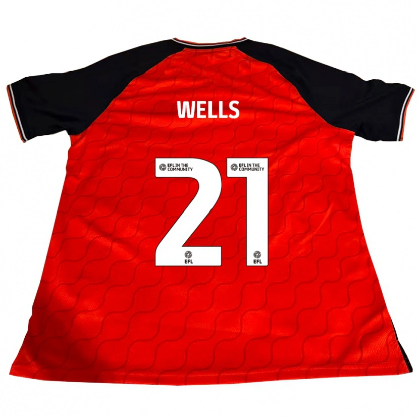 Danxen Mulher Camisola Nahki Wells #21 Laranja Preto Branco Principal 2025/26 Camisa