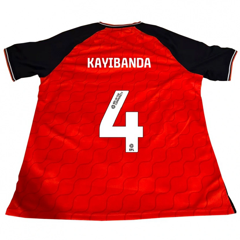 Danxen Mulher Camisola Claude Kayibanda #4 Laranja Preto Branco Principal 2025/26 Camisa