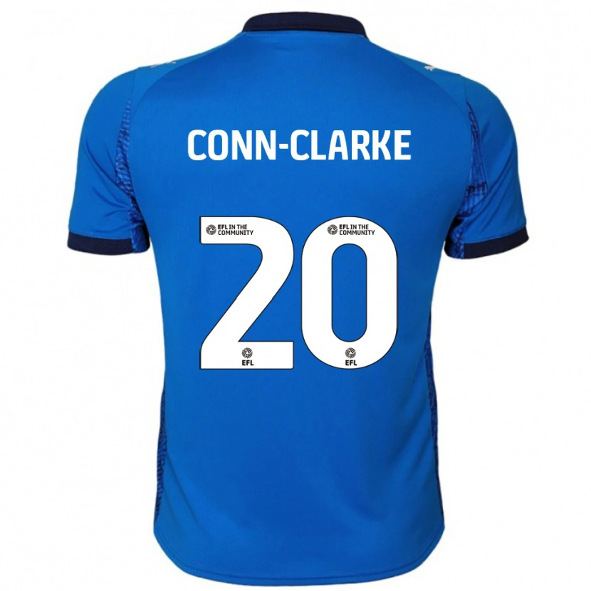 Danxen Mulher Camisola Chris Conn-Clarke #20 Azul Branco Principal 2025/26 Camisa