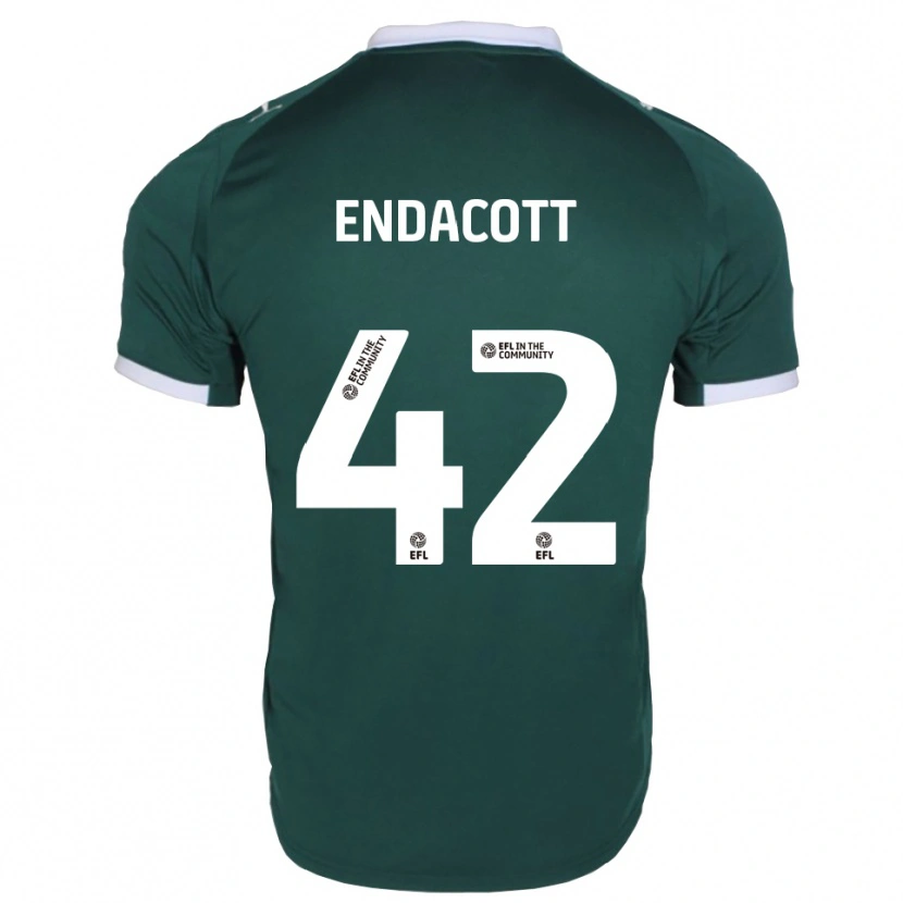 Danxen Mulher Camisola Jack Endacott #42 Verde Branco Principal 2025/26 Camisa