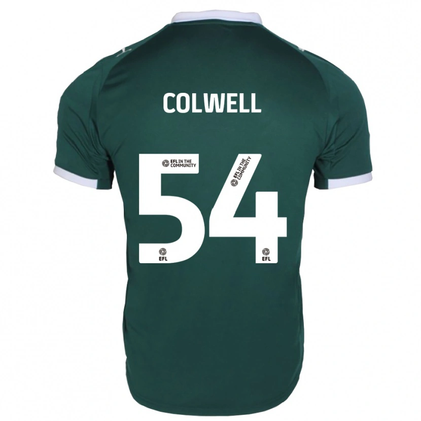 Danxen Mulher Camisola Lewis Colwell #54 Verde Branco Principal 2025/26 Camisa