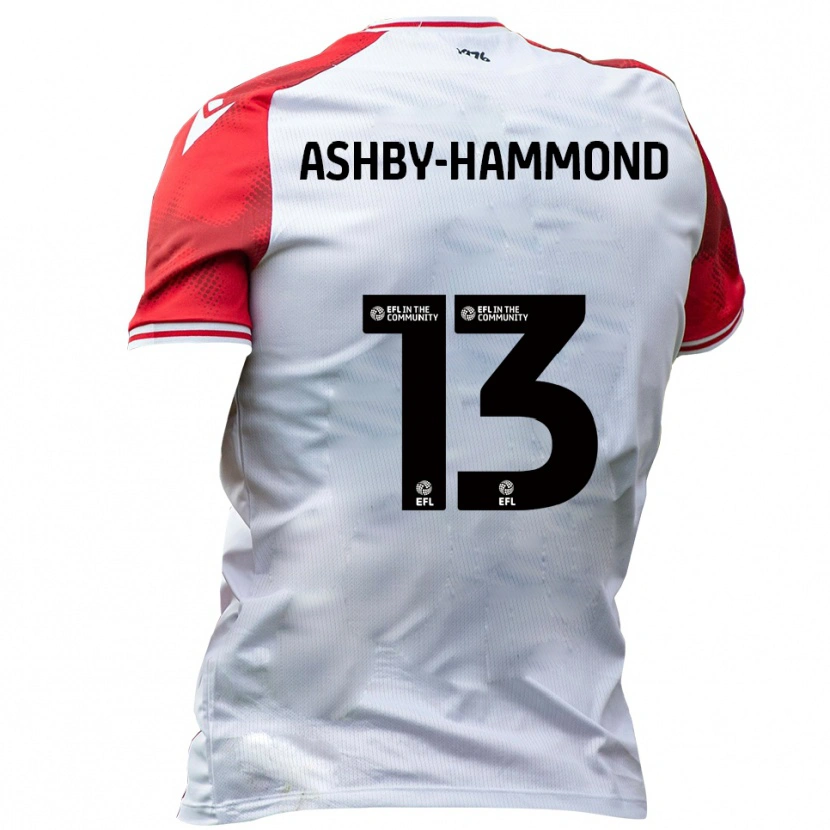 Danxen Mulher Camisola Taye Ashby-Hammond #13 Branco Vermelho Principal 2025/26 Camisa