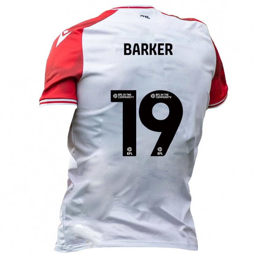 Danxen Mulher Camisola Frankie Barker #19 Branco Vermelho Principal 2025/26 Camisa