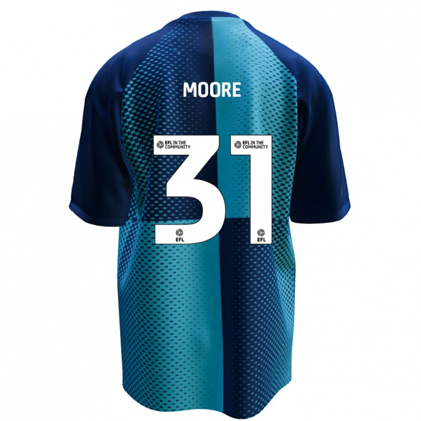 Danxen Mulher Camisola Stuart Moore #31 Azul Azul Celeste Principal 2025/26 Camisa