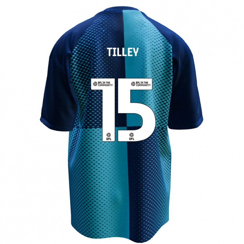 Danxen Mulher Camisola James Tilley #15 Azul Azul Celeste Principal 2025/26 Camisa