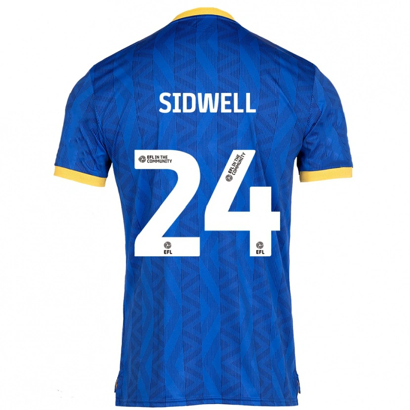 Danxen Mulher Camisola Harry Sidwell #24 Azul Marinho Amarelo Principal 2025/26 Camisa