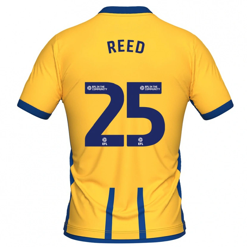 Danxen Mulher Camisola Louis Reed #25 Amarelo Azul Principal 2025/26 Camisa