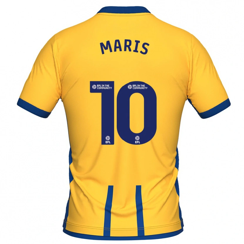 Danxen Mulher Camisola George Maris #10 Amarelo Azul Principal 2025/26 Camisa