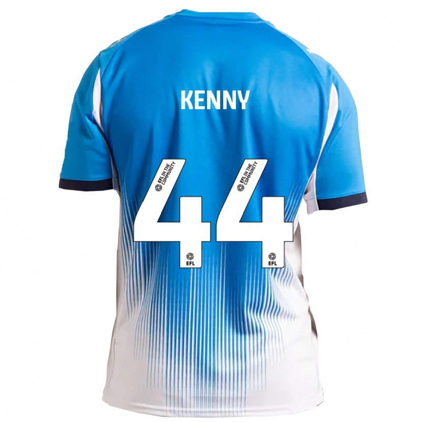 Danxen Mulher Camisola Jack Kenny #44 Azul Branco Principal 2025/26 Camisa