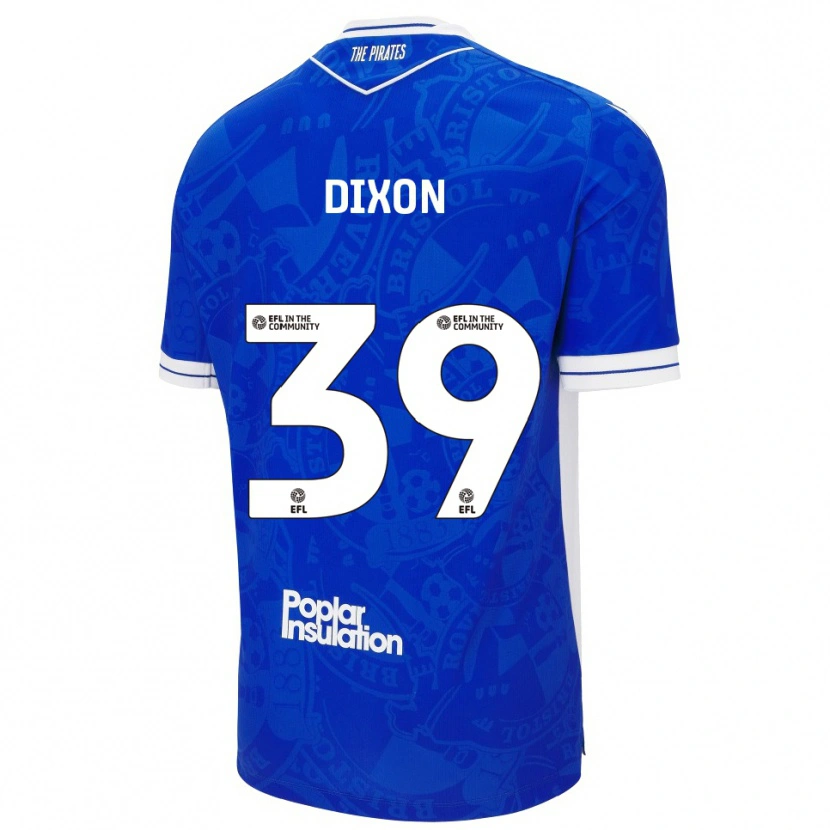 Danxen Mulher Camisola Quincy Dixon #39 Azul Branco Principal 2025/26 Camisa