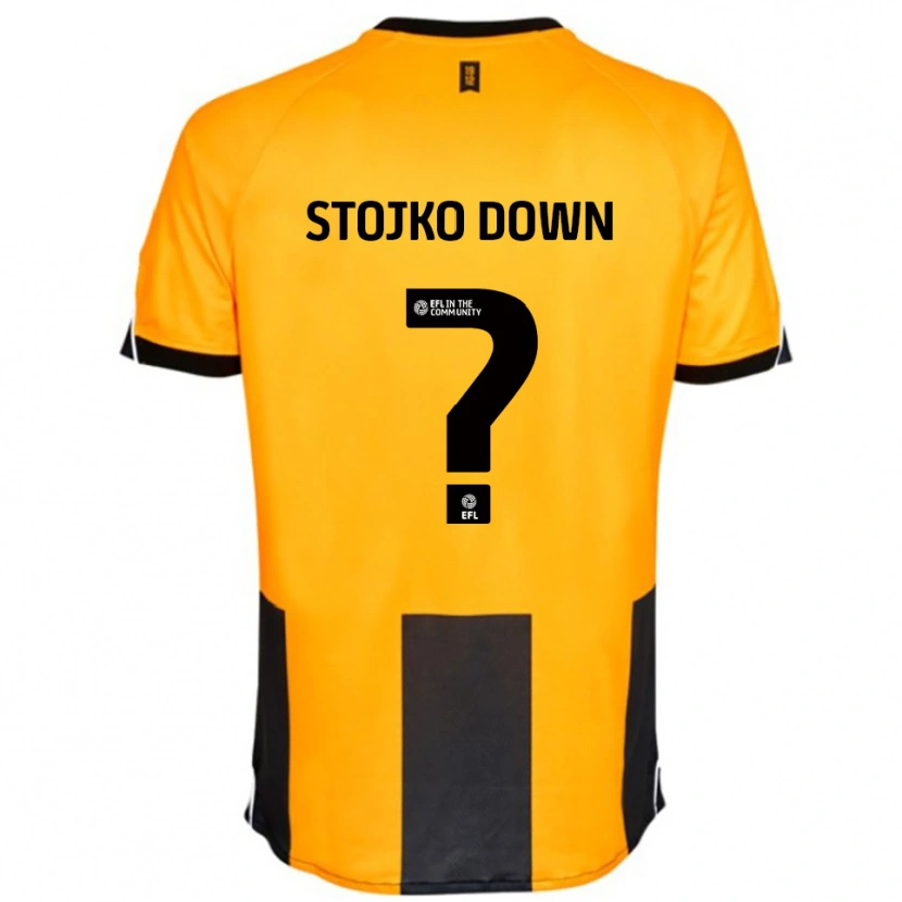 Danxen Mulher Camisola Alysha Stojko-Down #0 Laranja Preto Principal 2025/26 Camisa