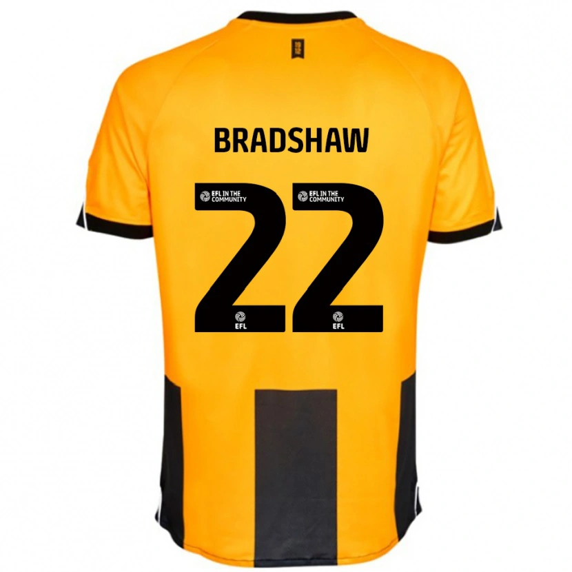 Danxen Mulher Camisola Zak Bradshaw #22 Laranja Preto Principal 2025/26 Camisa
