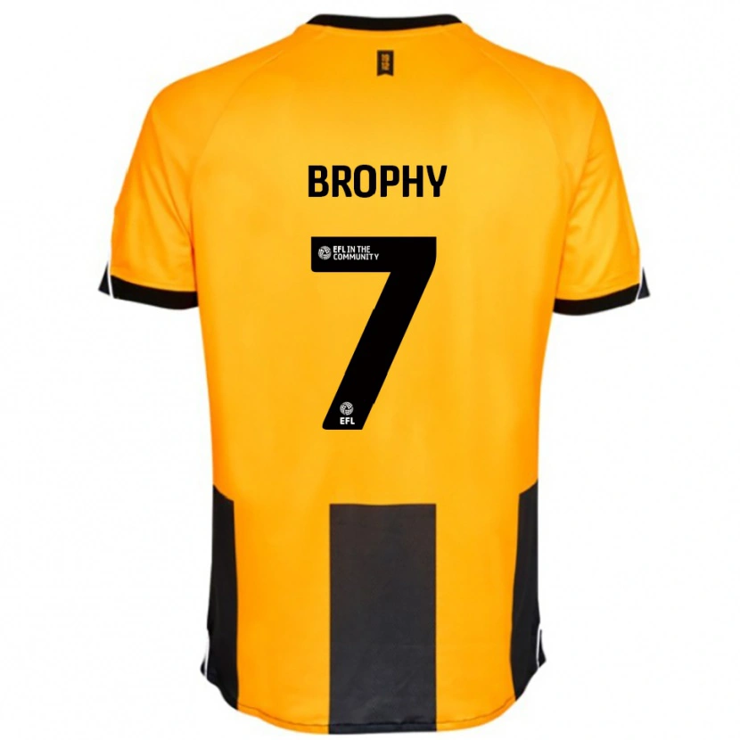 Danxen Mulher Camisola James Brophy #7 Laranja Preto Principal 2025/26 Camisa