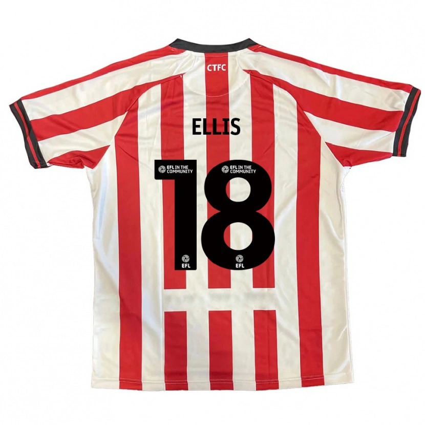 Danxen Mulher Camisola Brooke Ellis #18 Vermelho Branco Preto Principal 2025/26 Camisa