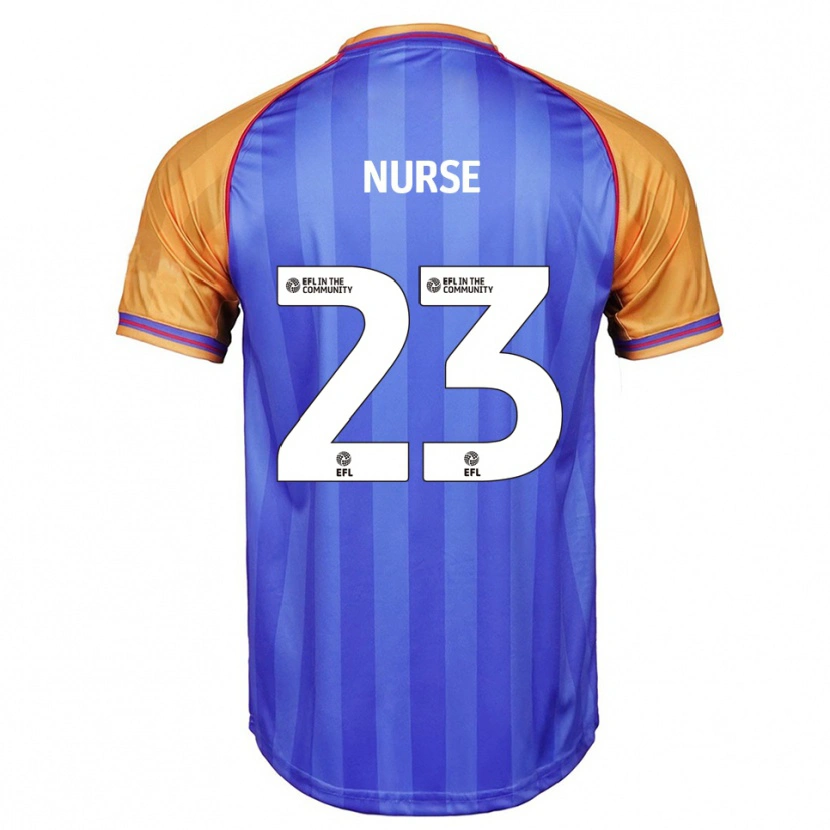 Danxen Mulher Camisola George Nurse #23 Azul Laranja Principal 2025/26 Camisa